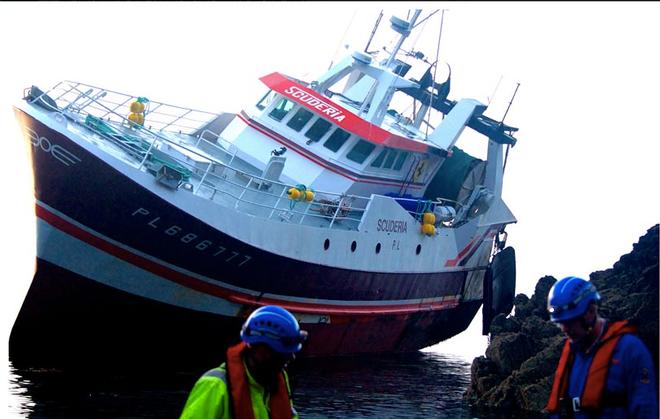 Sleepy skipper ended up on The Lizard &copy;  SW